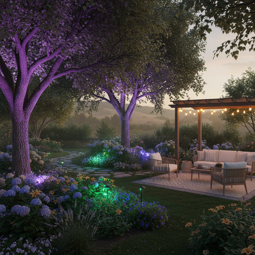 Solar Color Changing Spotlights in Your Garden Landscape: A Room-by-Room Guide to Transforming Every Outdoor Space