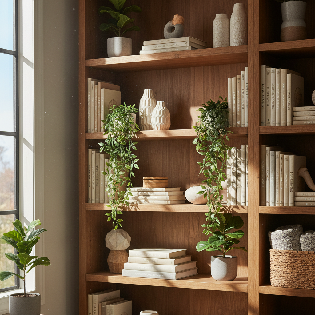 Faux Silk Potted Plant Shelf Decor Indoor: A Room-by-Room Guide to Styling Low-Maintenance Greenery