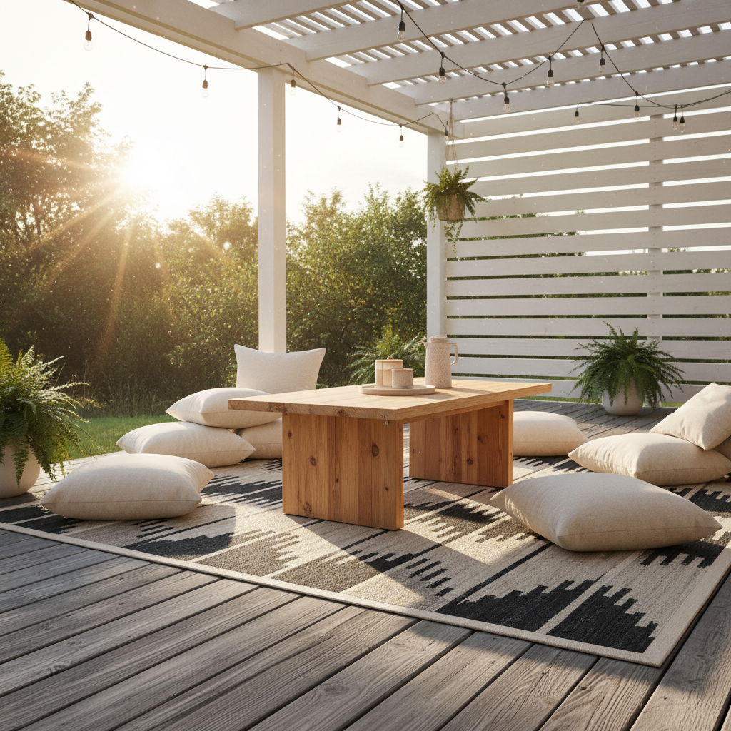 Waterproof Outdoor Area Rug Sizing Decoded: How to Pick the Right Fit for Your Patio, Deck, and Backyard