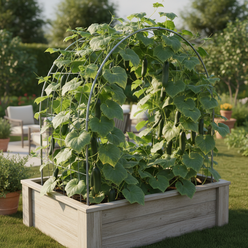 Small Space, Big Impact: How to Use a Metal Arch Trellis for Climbing Vegetables in a Compact Garden