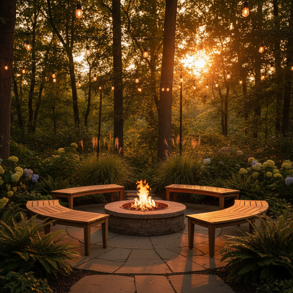 Small Space, Big Impact: How to Use Acacia Wood Patio Benches for Fire Pit Seating