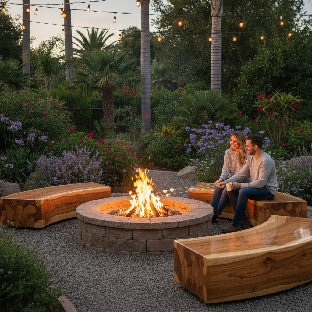 The Real Difference Between Curved and Straight Acacia Wood Fire Pit Bench Ideas — And Which One Fits Your Backyard Layout