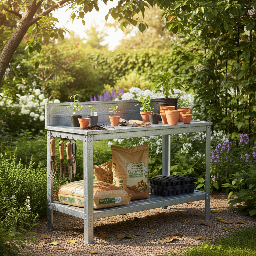 Mud, Mess, and No Room to Work: How a Galvanized Metal Potting Bench Transforms the Way You Garden