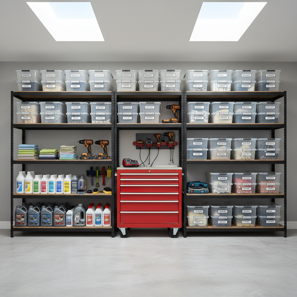 From Floor Piles to Functional Space: The Logic Behind Heavy Duty Garage Shelving Unit Organization That Actually Sticks