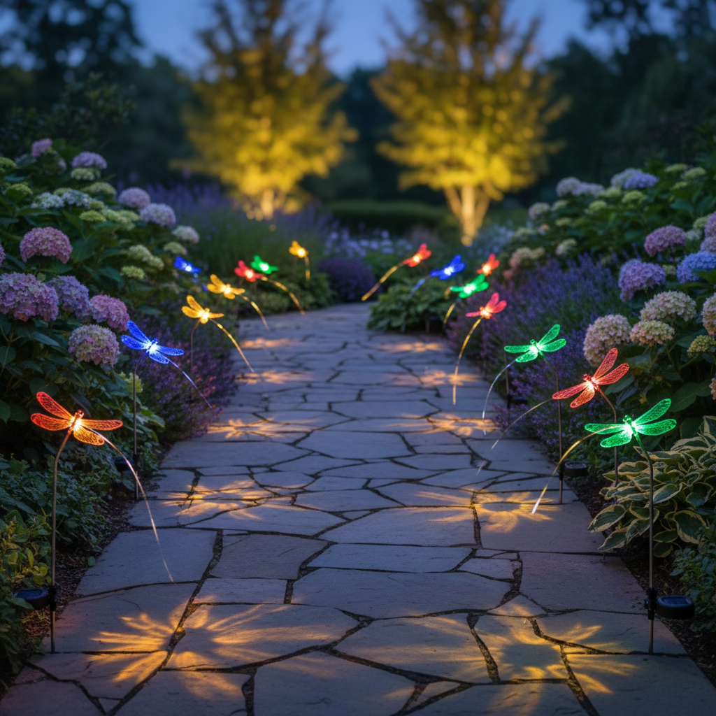 Wind-Activated vs. Static: Why Swaying Solar Dragonfly Stake Lights Win the Garden Pathway Debate