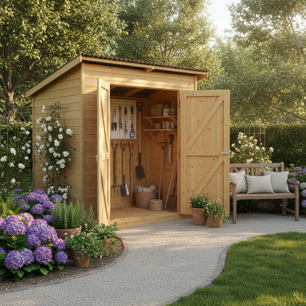 When Everything Ends Up on the Ground: The Real Case for Backyard Organization with a Wooden Storage Shed