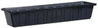 Root & Vessel Poly-Pro Plastic Flower Box Planter, Black, 30-Inch