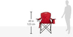 Coleman Portable Camping Chair with 4-Can Cooler, Cushioned Seat & Back with Side Pockets & Cup Holder, Carry Bag Included, Great for Camping, Tailgating, Firepits, Patio, & More