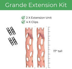 Treleaf Zella Grande Extension Kit - Wooden Extendable Plant Trellis for Indoor Climbing Houseplants - Modular Plant Support