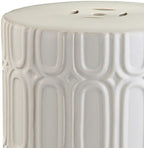 Safavieh Melody Glazed Ceramic Decorative Garden Stool, Cream