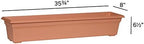 Novelty 16365 Countryside Flower Box Planter, 36-Inch, Terracotta