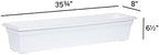 Root & Vessel 16362 Countryside Flower Box Planter, 36-Inch, White.