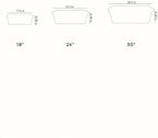 The HC Companies 30 Inch Venetian Rectangular Window Planter Box - Lightweight Plastic Indoor Outdoor Plant Pot with Drainage for Windowsill, Herbs, Flowers, Warm Gray (Pack of 5)