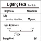 Svater 36 FT Outdoor String Lights 2W, Commercial Grade Patio Light with 13 pc Edison Shatterproof Bulbs, IP65 Waterproof LED Hanging Lighting for Bistro Cafe Market Outside Backyard, Warm White 2700K