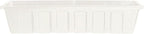 Root & Vessel Poly-Pro Plastic Flower Box Planter, White, 36-Inch