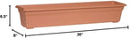 Novelty 16365 Countryside Flower Box Planter, 36-Inch, Terracotta