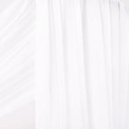 Outdoor Curtains: White Sheer Chiffon Arch Drapes, 4 Panels at 29 x 20 Ft