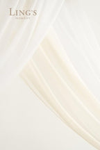 Artificial Wedding Arch Flowers, 4-Piece Silk Floral Set in White & Sage