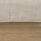 Signature Design by Ashley Clare View Outdoor Lounge Chair, All-weather Foam Cushion, Protective Finish, Eucalyptus Wood , 30" W x 35" D x 32" H, Beige