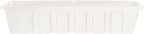 Novelty Poly-Pro Plastic Flower Box Planter, White, 18-Inch