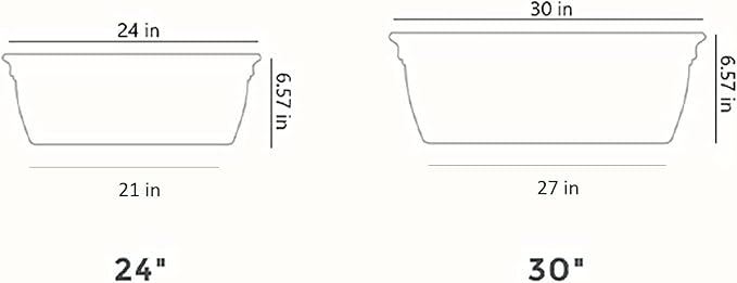 The HC Companies 30" Eclipse Plastic Window Box 7.76"x29.98"x6.57" in Clay Color