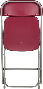 Flash Furniture Hercules™ Series Plastic Folding Chair - Red - 2 Pack 650LB Weight Capacity Comfortable Event Chair - Lightweight Folding Chair