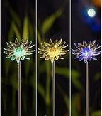 Solar Powered Garden Stake LED Light, Set of 2 (Sunflower)