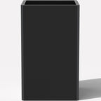 Tall Black Planter 28" Metal Square Large Plant Pots for Indoor Outdoor-Modern Tall Flower Pots for Porch, Patio, Deck, Commercial & Residential(14" Lx14 Wx 28" H)