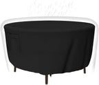 Patio Furniture Covers, Heavy Duty Round Patio Table Cover Outdoor Dining & by Tuyeho