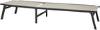 VEVOR Outdoor Chaise Lounge Chair Set of 2, 400 lbs Weight Capacity, Foldable Sun Tanning Chair, 5 Adjustable Positions, Easy Assembly, Aluminum Pool Recliner Lounge Chairs, for Beach Yard Patio
