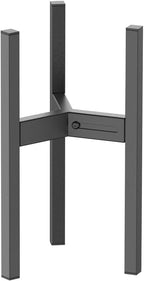 Metal Plant Stand, Adjustable Size Fits 10 12 13 14 15 16 Inches Large Planter Pot,Mid Century Expandable Plant Holder Indoor Outdoor Corner (HeavyBlack-III, Fits all pots between 8" and 16")