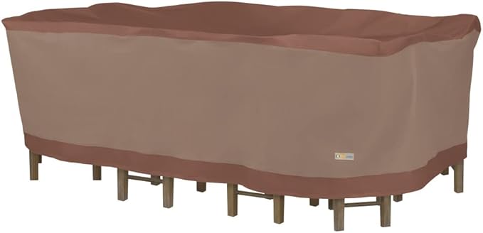 DUCKCOVERS Ultimate Waterproof Rectangular/Oval Patio Table & Chair Set Cover by DuckCovers