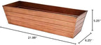 Achla Designs Copper PlatedWindow Flower Box Planter-Small (22" L x 6" W x 5" H)