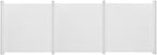 VEVOR Outdoor Privacy Screen, 50in H x 50in W Air Conditioner Fence, 3-Panel Pool Equipment Enclosure, Horizontal PVC Privacy Fence with 27.5 in Ground Stakes, No Dig Trash Can Fence for A/C Units