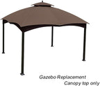 Eurmax USA High Performance Replacement Canopy Top for Lowe's Allen Roth Heavy Duty Gazebo Roof Gazebo Top with Air Vent 10X12 Cover #GF-12S004B-1, Replacement Top Only (Brown)