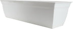 The HC Companies 24" Eclipse PlasticWindow Box 7.76"x24"x6.57" in White Color