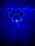 Solar Garden Stake Lights with Color Changing LED or Regular White LED Landscape Path Lights (Set of 2) (Dog Paw)