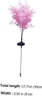 balacoo Led Solar Garden Light Plant Shaped Outdoor Lamp Ornament for Lawn Decoration Durable and Weatherproof Pink Rose Design for Garden Pathway