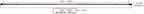 Amazon Basics Adjustable Heavy Duty Curtain Rod for Windows, Round Finials, 1-Inch Rod, 72" to 144", Nickel, 1-Pack