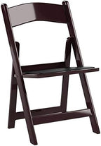 Flash Furniture Hercules Series Folding Chair - Red Mahogany Resin – 2 Pack 800LB Weight Capacity Comfortable Event Chair - Light Weight Folding Chair