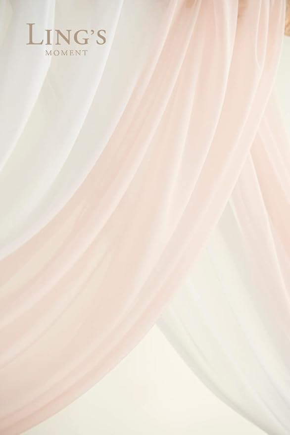 Artificial Flowers Wedding Arch Kit, Blush and Cream, 4-Piece Set