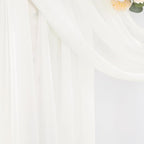 Outdoor Curtains, Ivory Sheer Gauze Panels, Set of 4 at 29 x 20 Ft