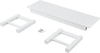 Psilvam Outdoor Bench, Two Person Poly Lumber Porch Bench, Weatherproof Garden Bench That Never Rot and Fade, Patio Bench Suit for Garden, Porch, and Park (2 pcs, White)