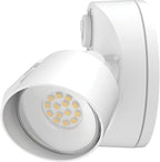 Lithonia Lighting HomeGuard 2-Light LED Outdoor Flood Lights, Outdoor LED Lights, Dusk to Dawn Sensor, Adjustable Lumens, 4000K Cool White, Round Heads, White (HGX LED 2RH ALO 40K 120 PE WH M2)