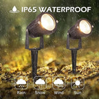 Low Voltage Landscape Lights Outdoor: 7W 700LM LED Landscape Lighting with Connectors for Tree Garden Yard Pathway | 12V 24V Warm White 2700K Spotlights | IP65 Waterproof | 24 Pack