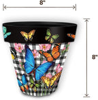 Briarwood Lane Checkered Butterflies Small Planter