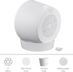 12 inch Large Self Watering Pots for Indoor Outdoor Plants, Flower Plant Pots with Mesh Drainage Holes for Garden House, Plastic Planters with Reservoir for Home, White
