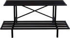 Zhongma 2 Tier Sturdy Metal Plant Stand Heavy Duty Plant Holder for Home Indoor and Outdoor,L45.67 x W17.5 x H14 inch, 440 LBS Capacity & Heavy Duty Construction …