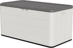 100 Gallon Outdoor Storage Box Waterproof Lockable Resin Deck Box Large by Decksplore%E2%80%94BuiltforOutdoor