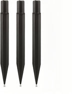 8.25" Reinforced ABS Plastic Solar Ground Spikes - Durable Solar Light Replacement Stakes for Garden, Pathway, Deck, Camping, Christmas Lights (Fits Fits 0.83" Inside Diameter) (Black-3 Pack)